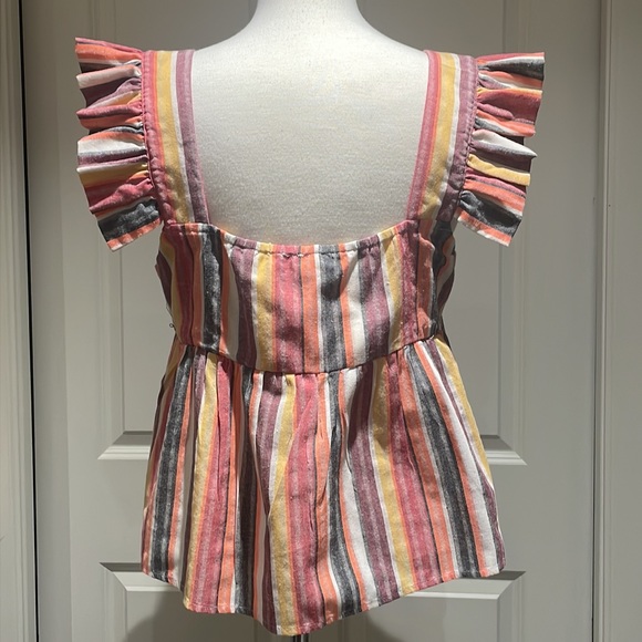 Striped BabyDoll Blouse - Picture 7 of 7